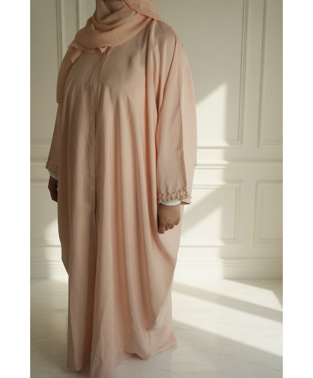 Soft Pearl Abaya