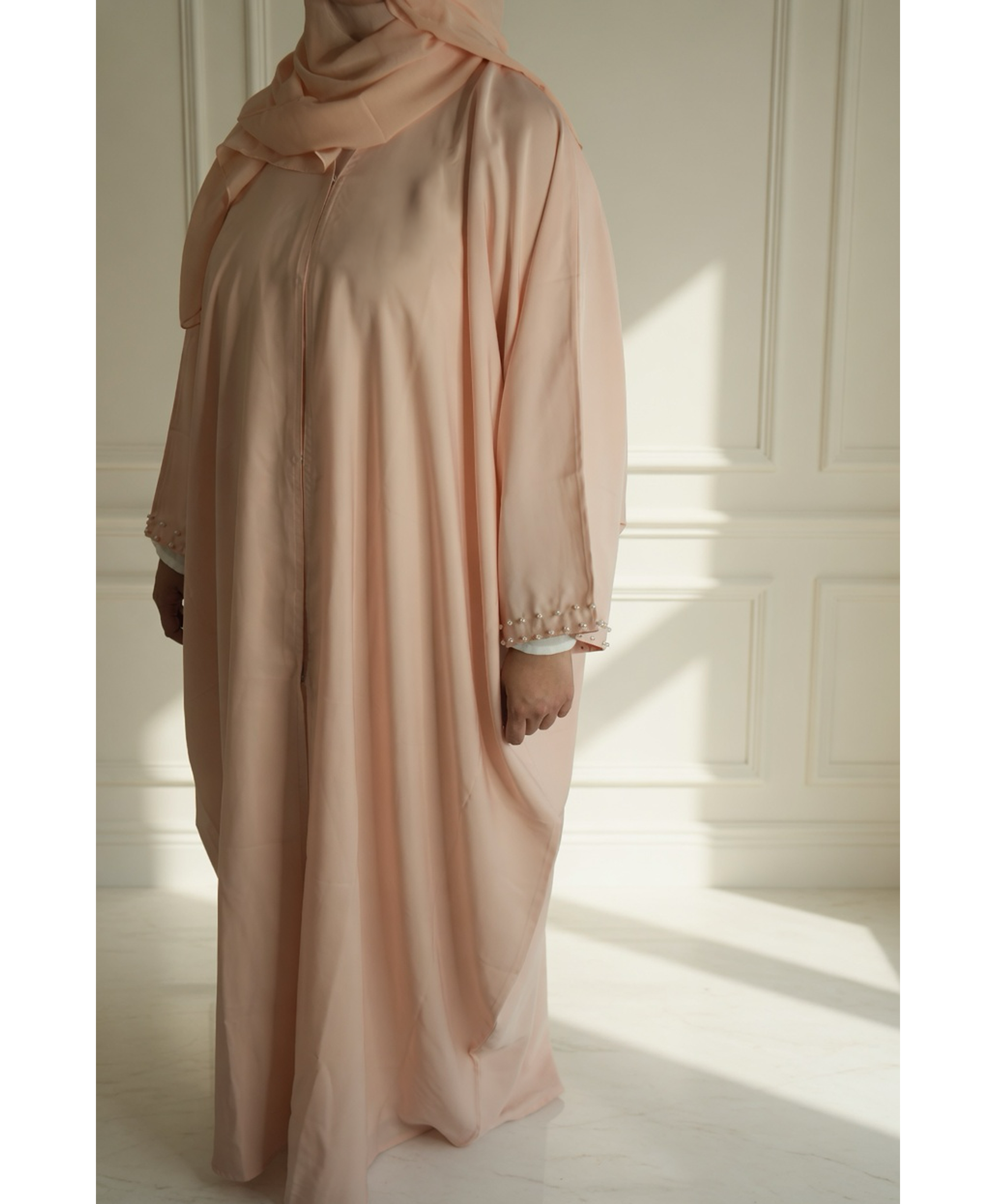 Soft Pearl Abaya