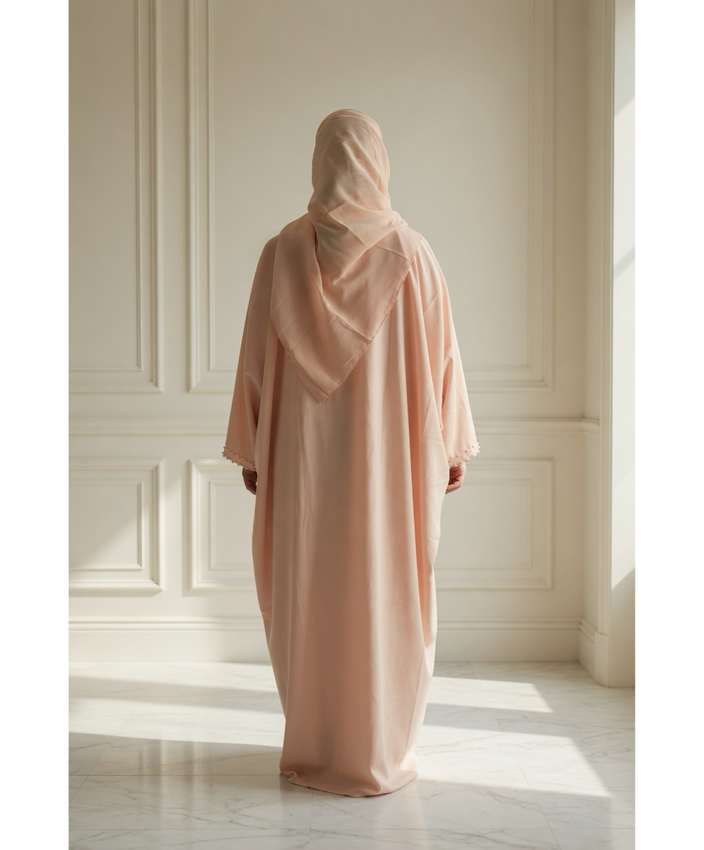 Soft Pearl Abaya