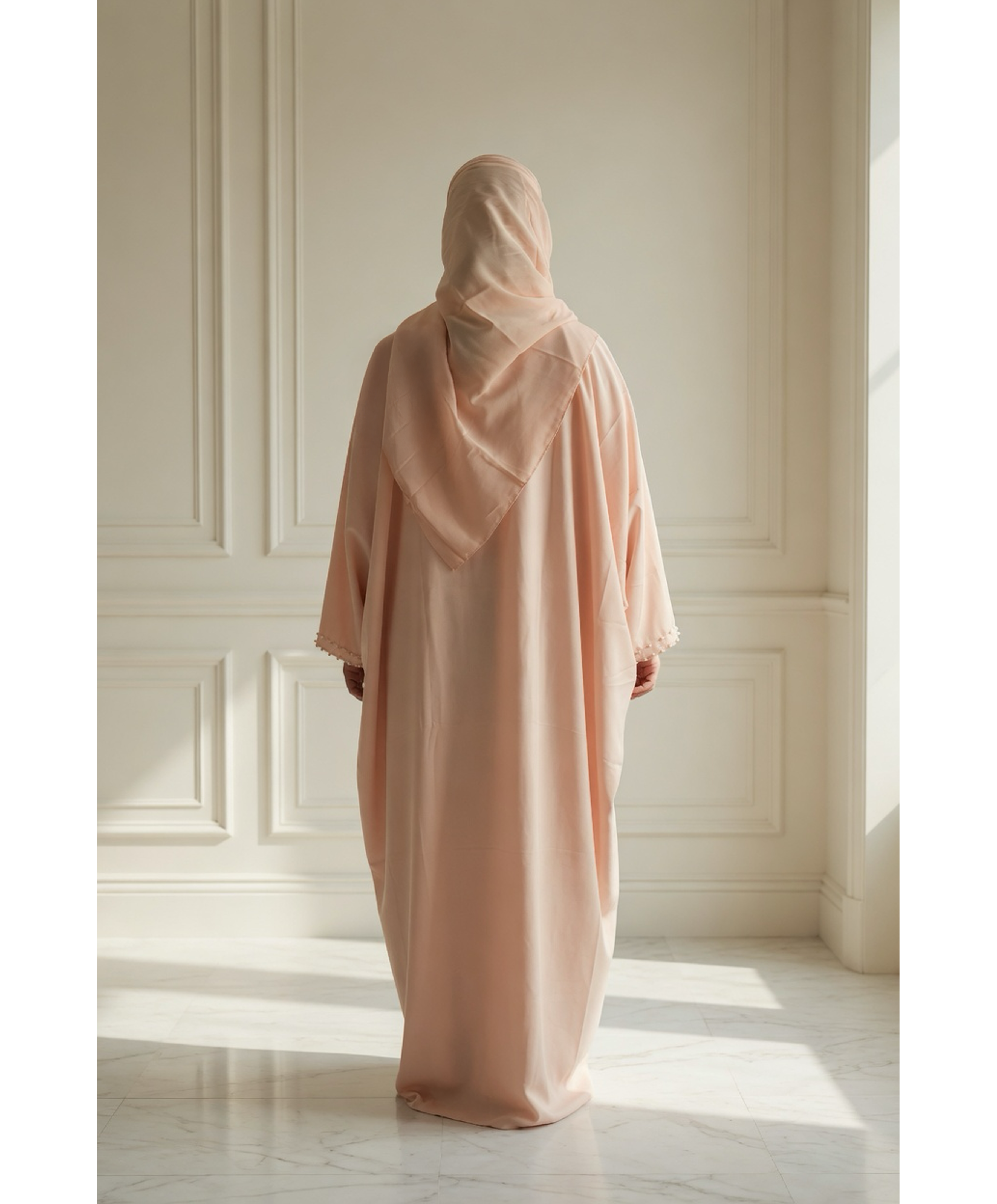 Soft Pearl Abaya