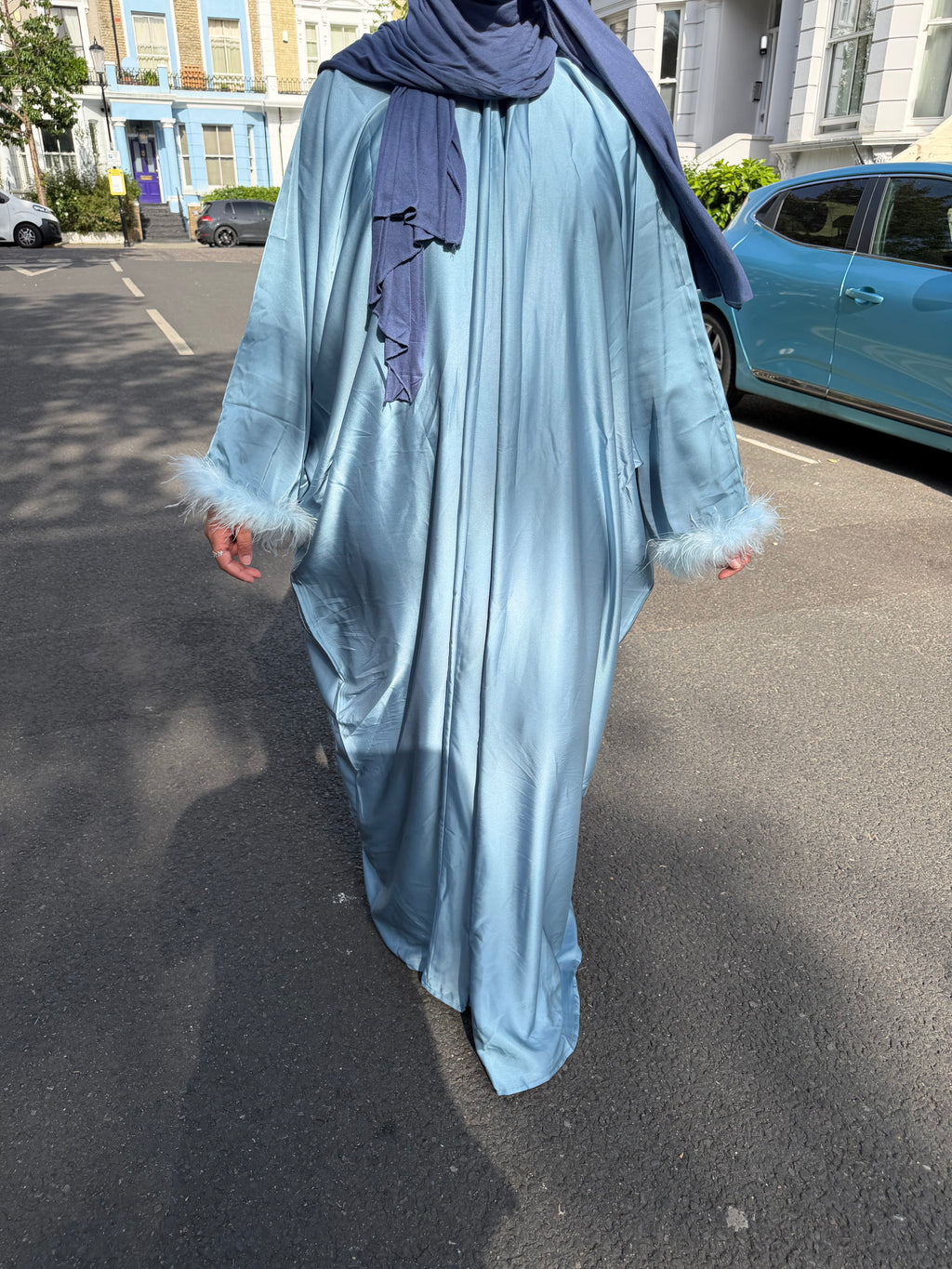 Soft Sky Abaya