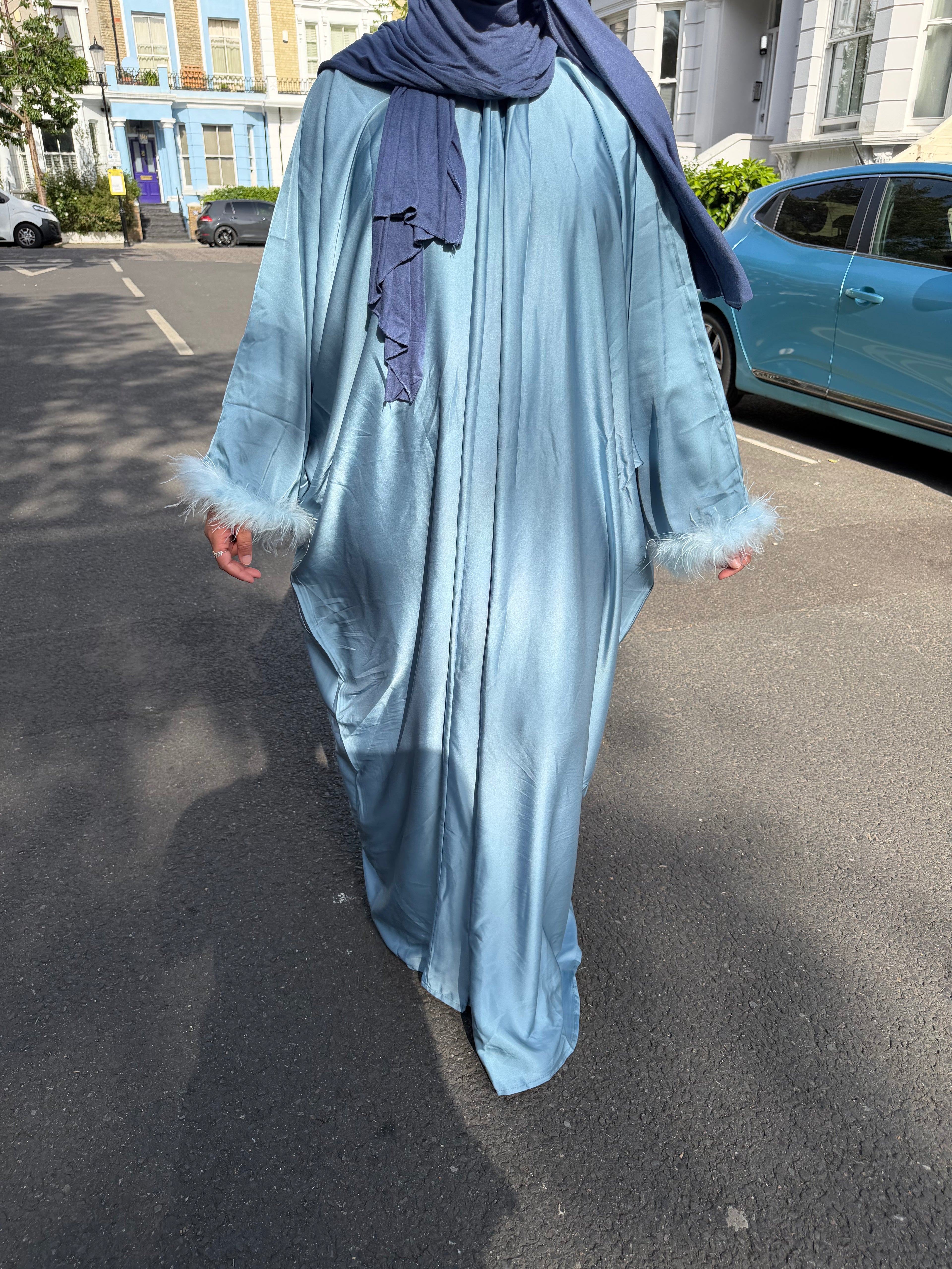 Soft Sky Abaya