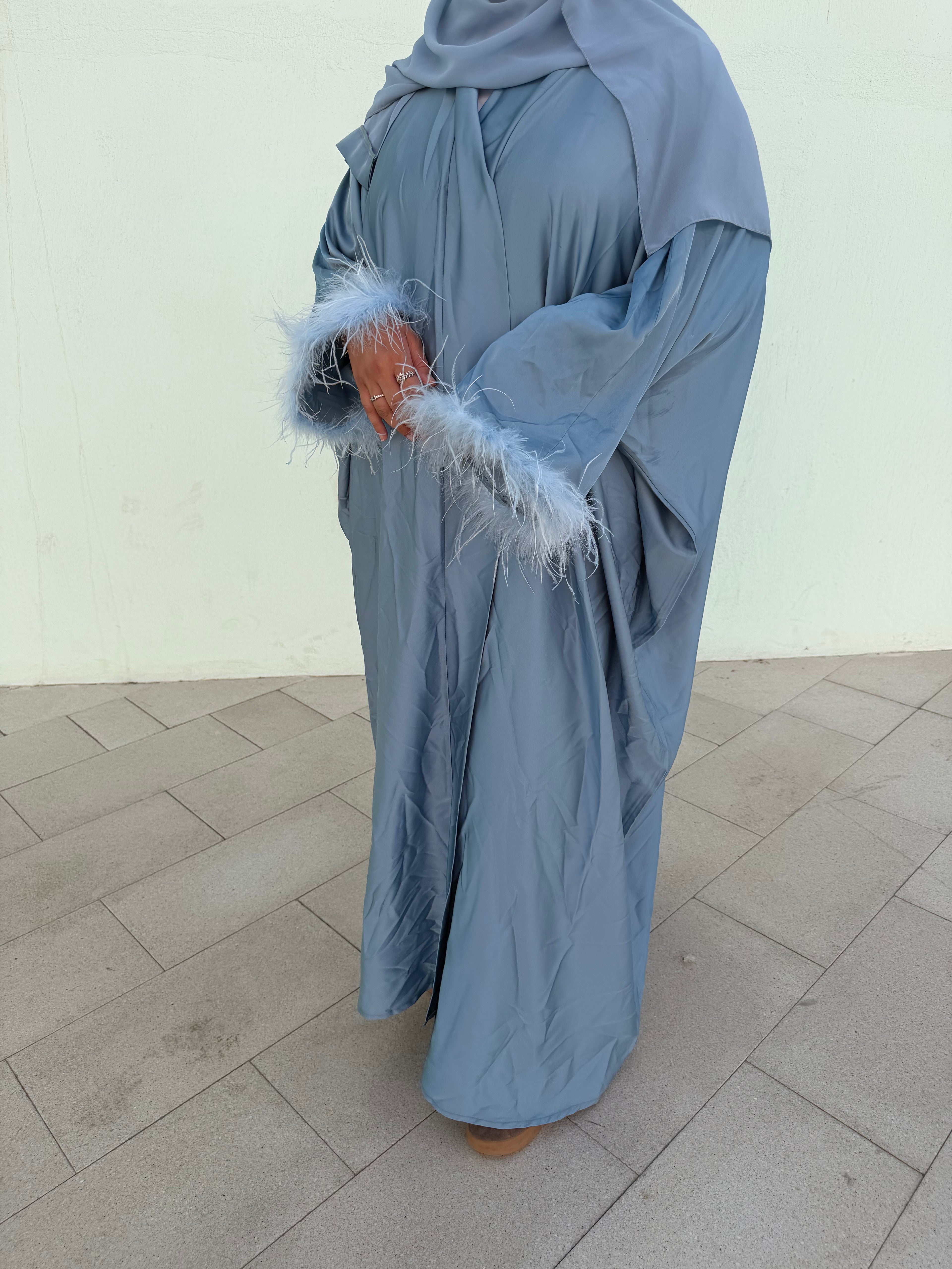 Soft Sky Abaya