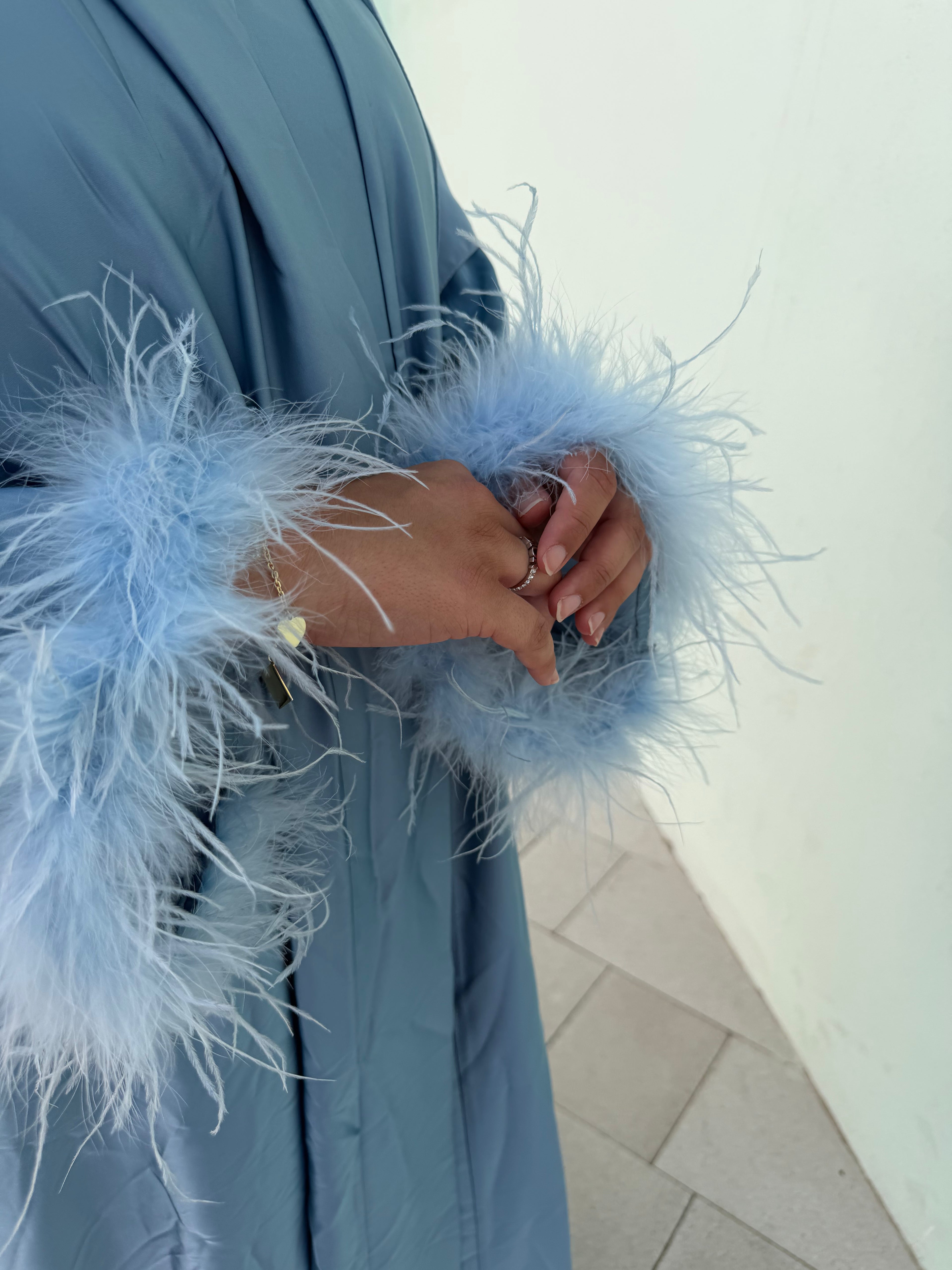 Soft Sky Abaya