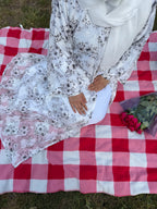 Ivory Bloom Abaya