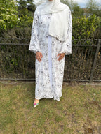 Ivory Bloom Abaya