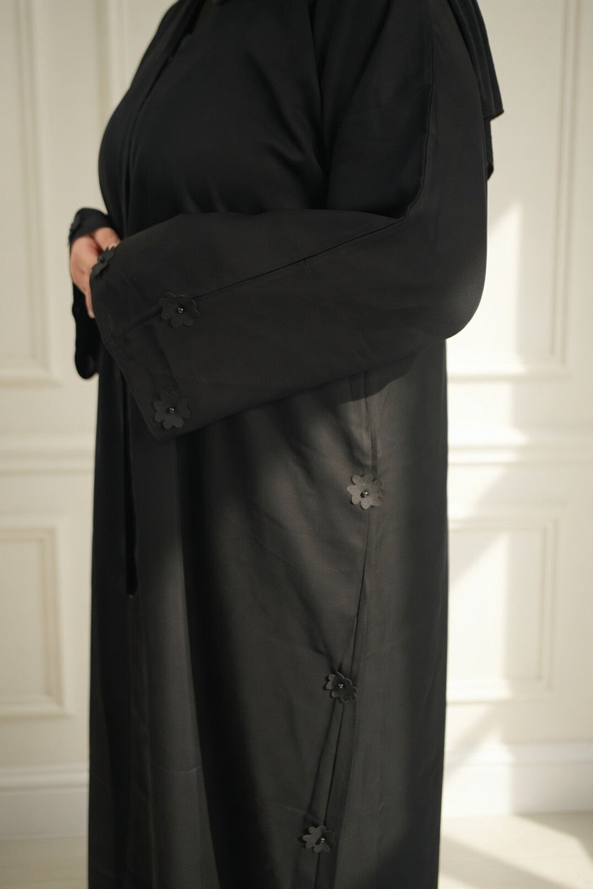 Midnight Bloom Abaya